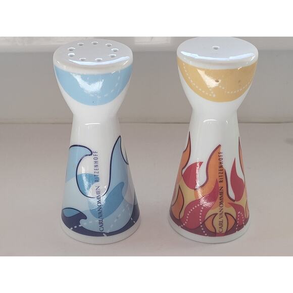 Vintage Ritzenhoff Salt Pepper Shakers Mr Mrs Carl Van Ommen 2004 Germany - Picture 3 of 7